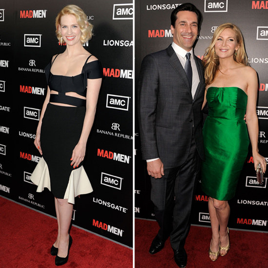 January Jones Gets Sexy Next to Jon Hamm at Mad Men's Big Premiere January Jones Gets Sexy Next to Jon Hamm at Mad Men's Big Premiere