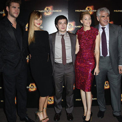 Jennifer Lawrence Pictures in Sexy Tom Ford Dress Promoting The Hunger Games in Paris