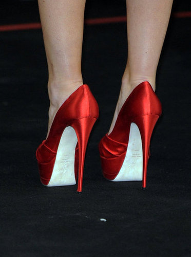 Check out those heels — the actress stepped out in sky-high Giuseppe Zanotti pumps.
Check out those heels — the actress stepped out in sky-high Giuseppe Zanotti pumps.