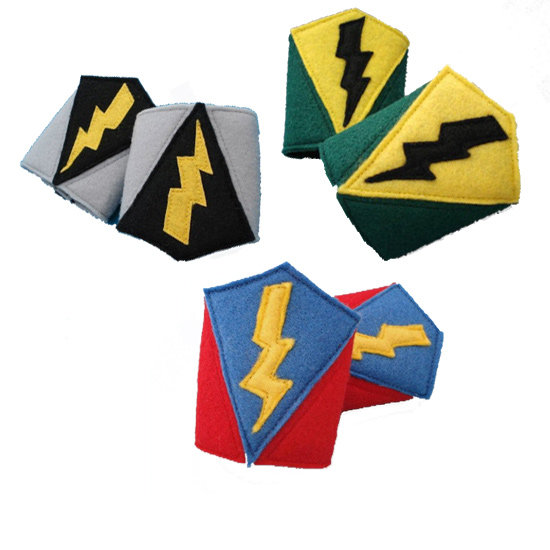 Her Flying Horses Superhero Cuffs ($8/pair) Her Flying Horses Superhero Cuffs ($8/pair)
