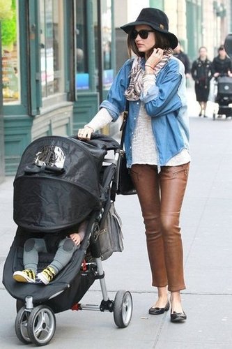 Miranda Kerr Makes a Stylish String of NYC Appearances With Flynn and Frankie