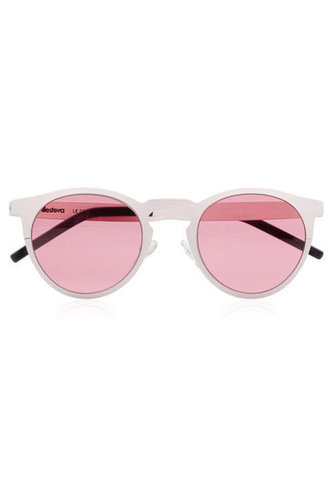 Illesteva | Le Steel round-frame metal sunglasses | NET-A-PORTER.COM