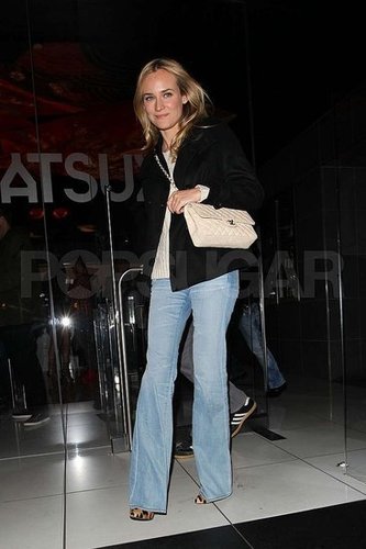 Diane Kruger Tries Wide-Leg Jeans