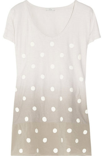 CLU | Ombré polka-dot cotton-jersey T-shirt | NET-A-PORTER.COM