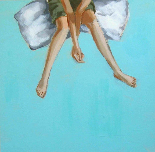 Drifting, sewn print