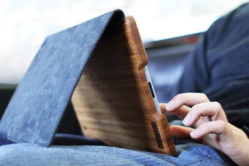 Bamboo and Felt iPad Case 