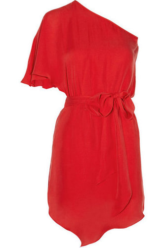 Haute Hippie | One-shoulder silk-georgette mini dress | NET-A-PORTER.COM