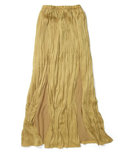 This versatile pleated maxiskirt can be dressed up or down depending on your accessories of choice. We'd personally like to pair it with a white v-neck and flats for an understated bohemian vibe.
Club Monaco Adela Pleated Skirt ($140)
This versatile pleated maxiskirt can be dressed up or down depending on your accessories of choice. We'd personally like to pair it with a white v-neck and flats for an understated bohemian vibe.
Club Monaco Adela Pleated Skirt ($140)