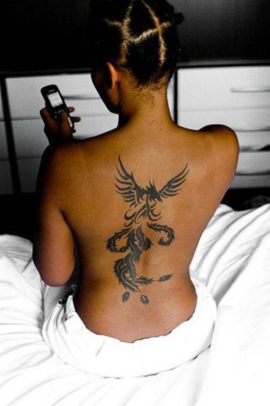 upper back tattoos for women