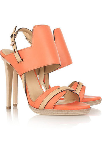 Reed Krakoff | Two-tone leather sandals  | NET-A-PORTER.COM