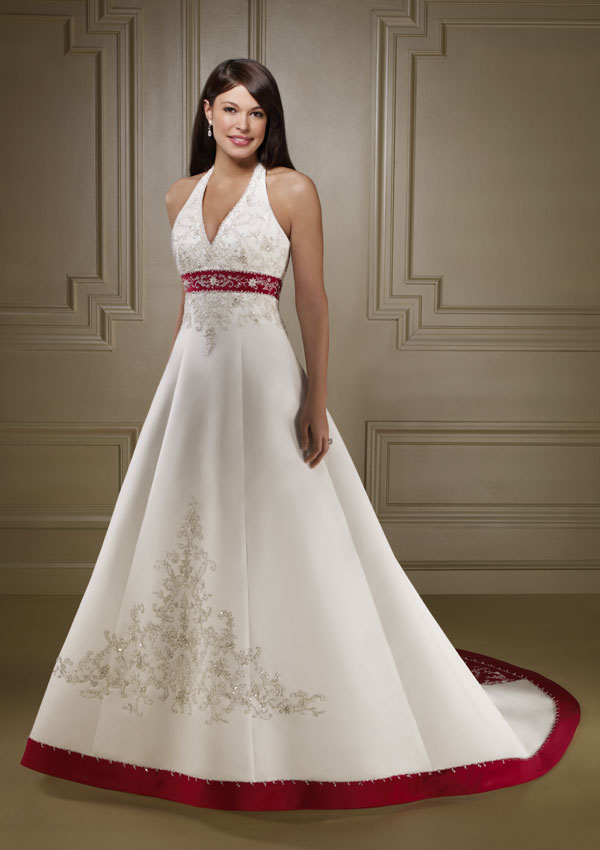 unique wedding gowns with color