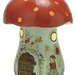 Pink Olive Bramble Mushroom Night Light 