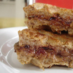 Peanut Butter and Jelly Waffle 'Wich