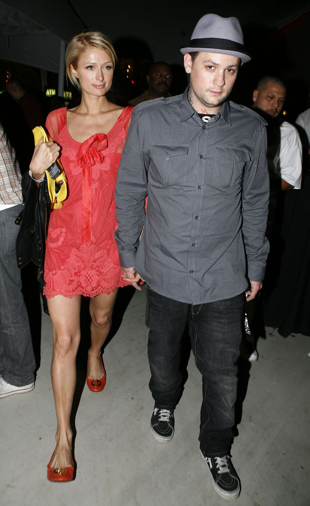 Paris Hilton and Benji Madden got together for the 2008 festivities.
Paris Hilton and Benji Madden got together for the 2008 festivities.