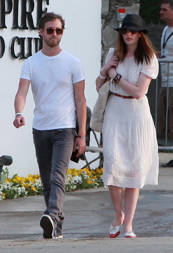 Anne Hathaway and Adam Shulman coupled up for Coachella in 2010.
Anne Hathaway and Adam Shulman coupled up for Coachella in 2010.