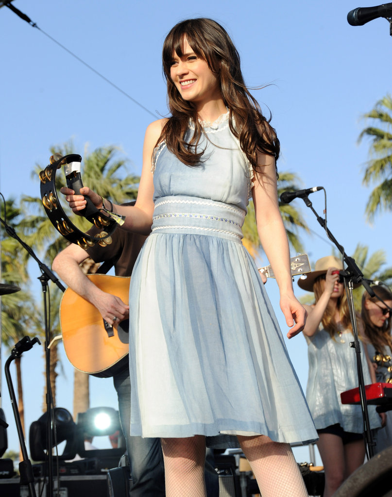 Zooey Deschanel and her band She & Him were part of the 2010 lineup.
Zooey Deschanel and her band She & Him were part of the 2010 lineup.