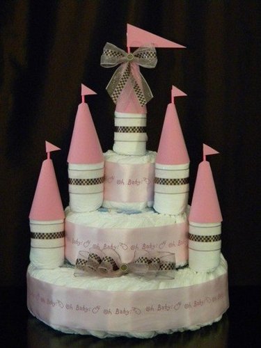 Castle Diaper Cake Castle Diaper Cake