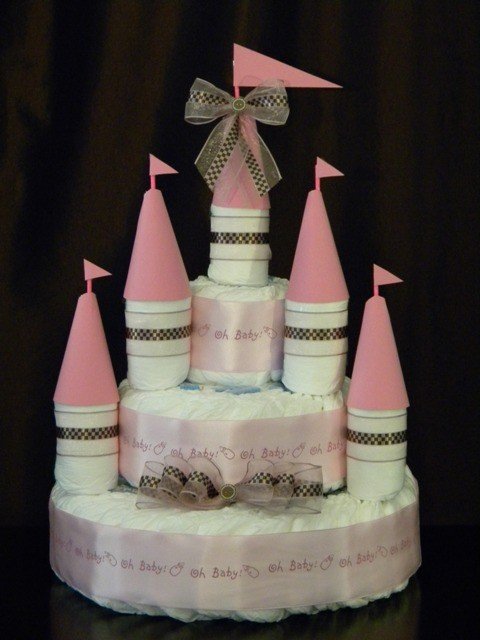Castle Diaper Cake Castle Diaper Cake