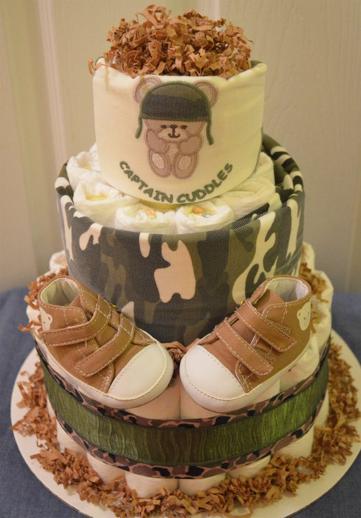 Camo Diaper Cake Camo Diaper Cake