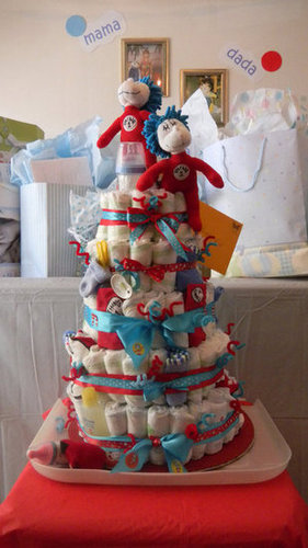 Thing 1 Thing 2 Diaper Cake Thing 1 Thing 2 Diaper Cake