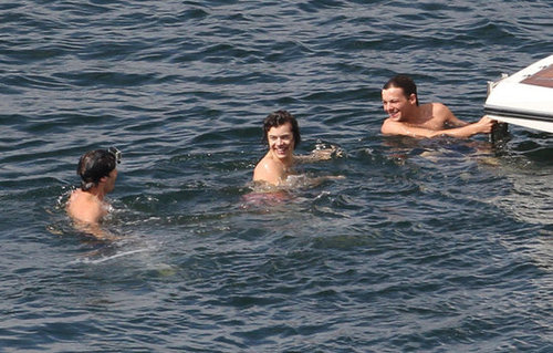 One Direction Celebrates SNL Success With a Shirtless Swim One Direction Celebrates SNL Success With a Shirtless Swim