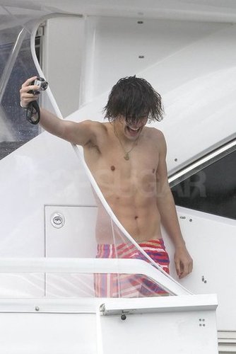 One Direction Celebrates SNL Success With a Shirtless Swim One Direction Celebrates SNL Success With a Shirtless Swim