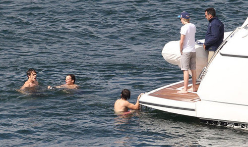 One Direction Celebrates SNL Success With a Shirtless Swim One Direction Celebrates SNL Success With a Shirtless Swim