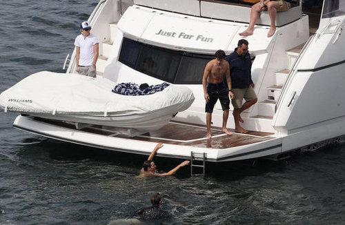 One Direction Celebrates SNL Success With a Shirtless Swim One Direction Celebrates SNL Success With a Shirtless Swim