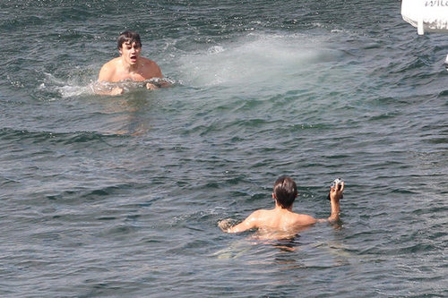 One Direction Celebrates SNL Success With a Shirtless Swim One Direction Celebrates SNL Success With a Shirtless Swim