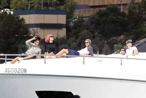 One Direction Celebrates SNL Success With a Shirtless Swim One Direction Celebrates SNL Success With a Shirtless Swim