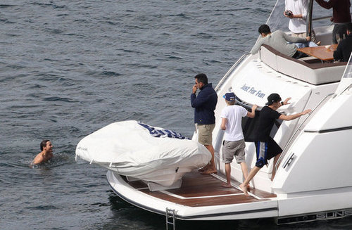 One Direction Celebrates SNL Success With a Shirtless Swim One Direction Celebrates SNL Success With a Shirtless Swim