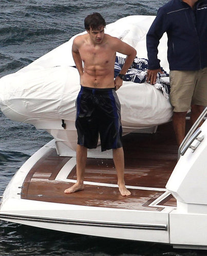 One Direction's Liam Payne hopped out of the water after taking a dive in Australia.
One Direction's Liam Payne hopped out of the water after taking a dive in Australia.