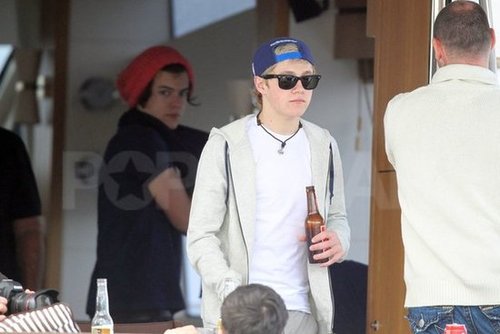 One Direction Celebrates SNL Success With a Shirtless Swim One Direction Celebrates SNL Success With a Shirtless Swim