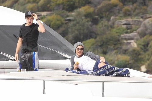One Direction Celebrates SNL Success With a Shirtless Swim One Direction Celebrates SNL Success With a Shirtless Swim