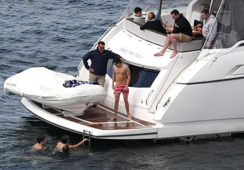 One Direction Celebrates SNL Success With a Shirtless Swim One Direction Celebrates SNL Success With a Shirtless Swim