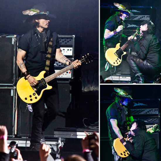 Johnny Depp Takes the Stage For Racy Renditions of Marilyn Manson's Songs Johnny Depp Takes the Stage For Racy Renditions of Marilyn Manson's Songs