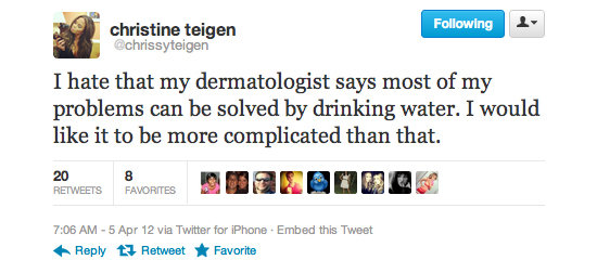 Chrissy Teigen, we feel your pain on this one.
Chrissy Teigen, we feel your pain on this one.