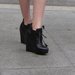 High Heel Wedge Booties - wore it to bits