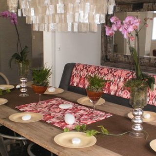 Organic Rustic Spring Tablescape Picture