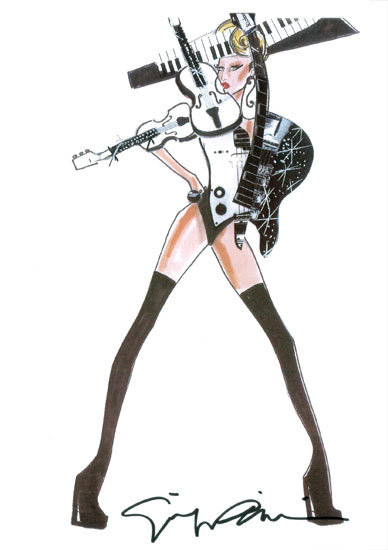Lady Gaga Armani Tour Costumes