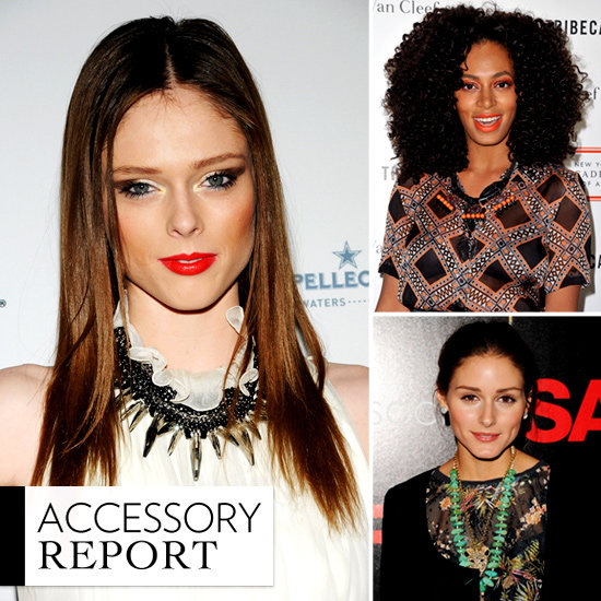 Celebrities Wearing Tribal Necklaces Spring 2012 Celebrities Wearing Tribal Necklaces Spring 2012
