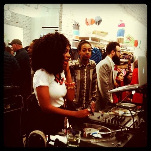 Solange Knowles was the house DJ at Splendid's store opening this year.
Solange Knowles was the house DJ at Splendid's store opening this year.