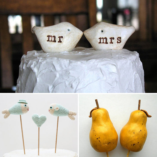 A cake topper is a great place to get a little bit playful when planning a