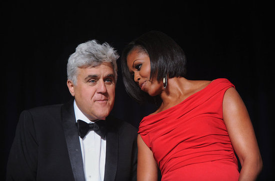 Michelle Obama and Jay Leno
