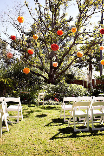 Don't just think about what can stand on the ground — consider adding unique touches to surrounding trees or structures for a greater visual impact.
Photo by Ashleigh Taylor Photography via Style Me Pretty
Don't just think about what can stand on the ground — consider adding unique touches to surrounding trees or structures for a greater visual impact.
Photo by Ashleigh Taylor Photography via Style Me Pretty