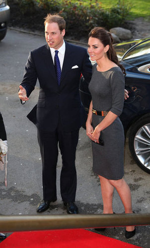 Prince William and Kate Middleton continued their busy week (pre-first-year wedding anniversary) with a royal appearance at the Imperial War Museum in London. Kate donned a gray Amanda Wakeley dress and Alexander McQueen belt for the occasion.
Prince William and Kate Middleton continued their busy week (pre-first-year wedding anniversary) with a royal appearance at the Imperial War Museum in London. Kate donned a gray Amanda Wakeley dress and Alexander McQueen belt for the occasion.