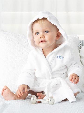 For a Baby Boy: Ralph Lauren Hooded Terry Robe For a Baby Boy: Ralph Lauren Hooded Terry Robe