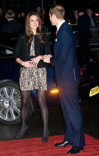 For an evening affair in December 2011, Kate donned a lacy black Zara dress and a black Ralph Lauren jacket, while Prince William opted for a navy blue suit, at Royal Albert Hall in London.
For an evening affair in December 2011, Kate donned a lacy black Zara dress and a black Ralph Lauren jacket, while Prince William opted for a navy blue suit, at Royal Albert Hall in London.