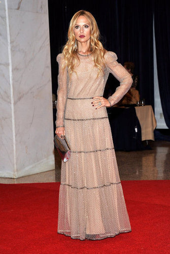 Rachel Zoe wore a long gown to the event.
Rachel Zoe wore a long gown to the event.
