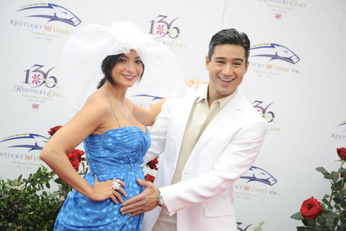 Mario Lopez and a pregnant Courtney Mazza attended the 2010 races.
Mario Lopez and a pregnant Courtney Mazza attended the 2010 races.
